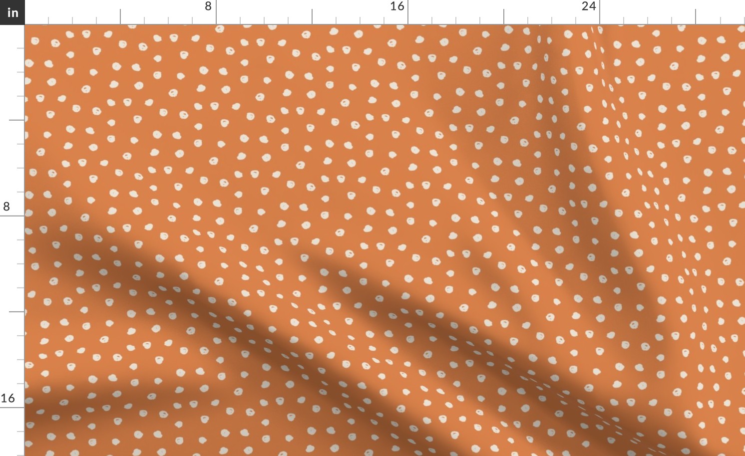 Medium burnt orange polka dot blender print for my kids halloween collection