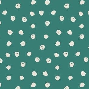 Medium dark teal polka dot blender print for my kids halloween collection