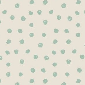 Medium mint jadeite green polka dot blender print for my kids halloween collection