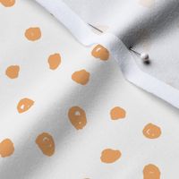 Medium pastel orange polka dot blender print for my kids halloween collection