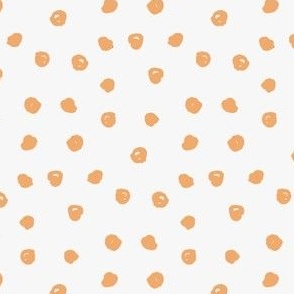 Medium pastel orange polka dot blender print for my kids halloween collection