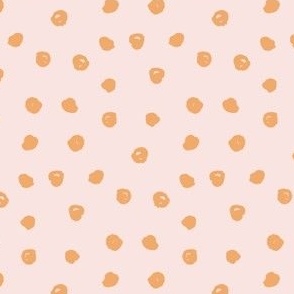 Medium pink and orange polka dot blender print for my kids halloween collection