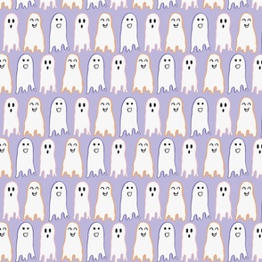 Sweet or Spooky Halloween, large, 5 inch, ghost, ghoul, purple, lilac