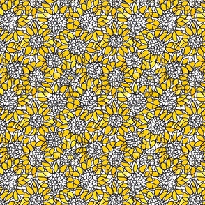 Yellow Abstract Flower Design
