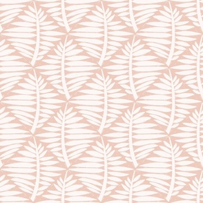 Stamped palm peachy pink