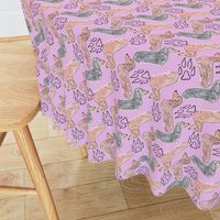 Dachshund zigzag - lavender