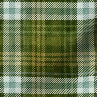 Moss-Scape- Olive Green Plaid- Regular Scale