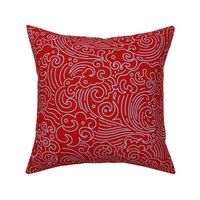 Pop Art Wave redto match wave of kanagawa quilt