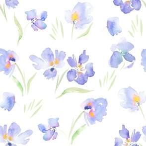 Subtle Watercolor Flowers
