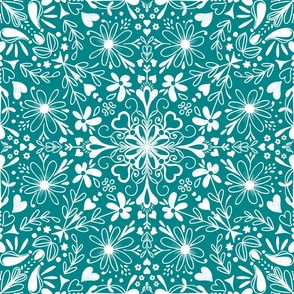 folk_floral_on_teal_aggadesign