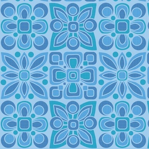 264 Square Patterns blue