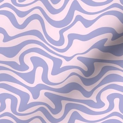 Retro groovy swirls wallpaper - vintage style swirl mid-century disco design nineties lilac pink 