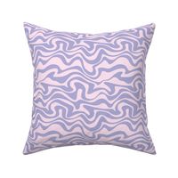 Retro groovy swirls wallpaper - vintage style swirl mid-century disco design nineties lilac pink 