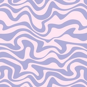 Retro groovy swirls wallpaper - vintage style swirl mid-century disco design nineties lilac pink 