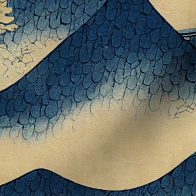 Hokusai Inspired Crane