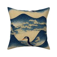 Hokusai Inspired Crane