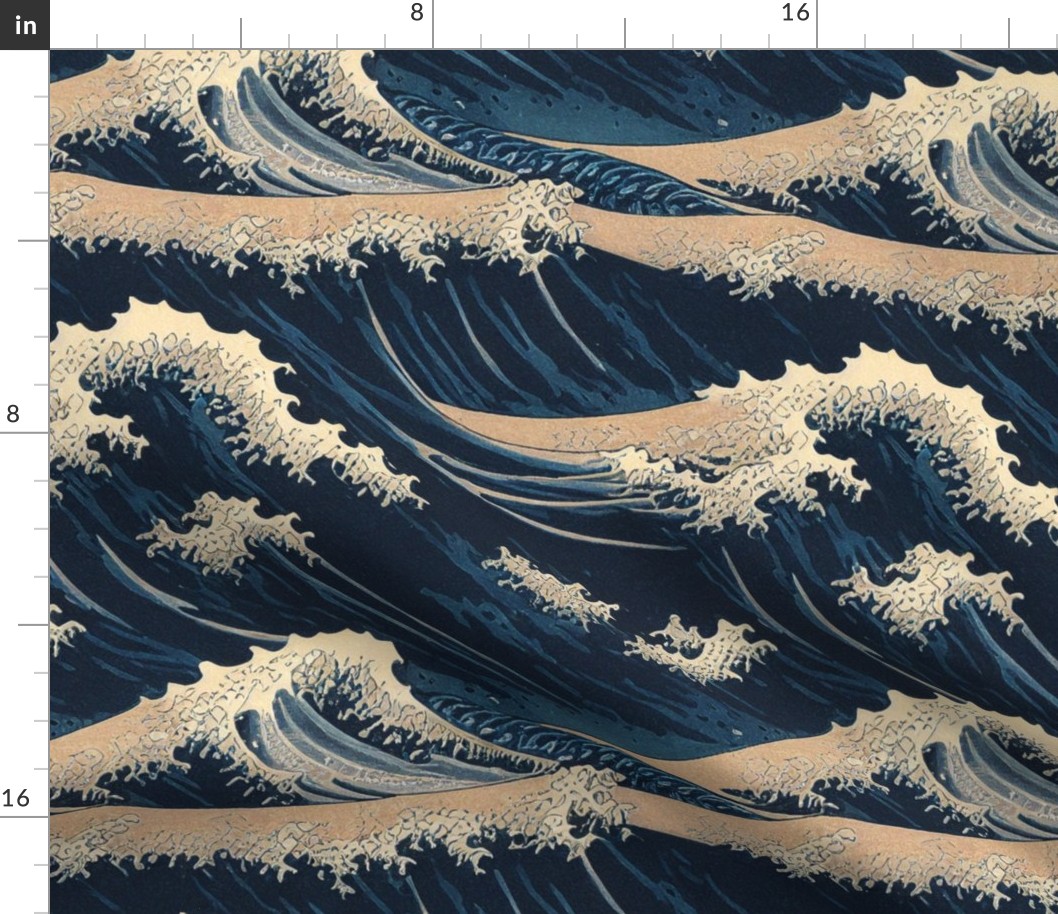 Hokusai inspired Great Wave