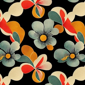 Mid century Floral Melody