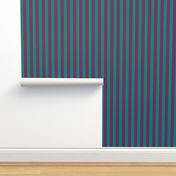 One Inch Vertical Purple and GR Green School Colors Stripes