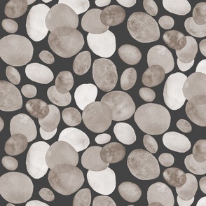 Watercolour Grey Pebbles 12"x12"