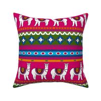 Peruvian pattern with Alpacas in tassels