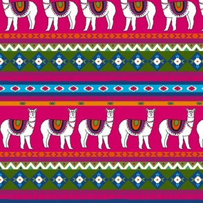 Peruvian pattern with Alpacas in tassels