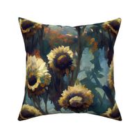 Monet Sunflowers