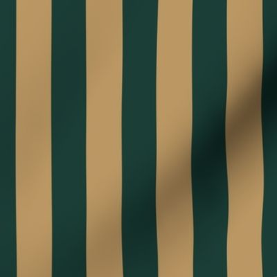 One Inch Vertical Gold and Green AD School Colors Stripes