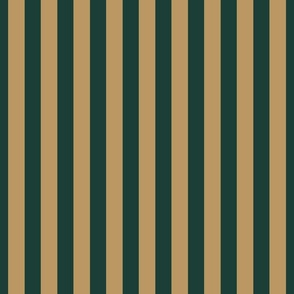 One Inch Vertical Gold and Green AD School Colors Stripes