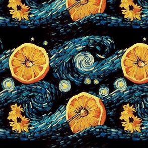 Tangerine Van Gogh Starry Night
