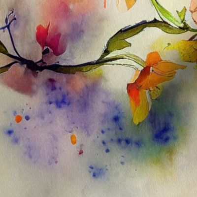 Floral Watercolor Whimsy