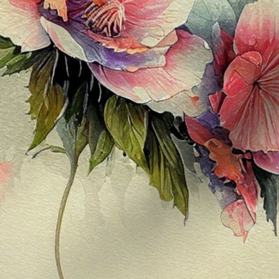 Watercolor Floral Medley