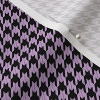 ( small ) houndstooth, black and lilac, check, halloween