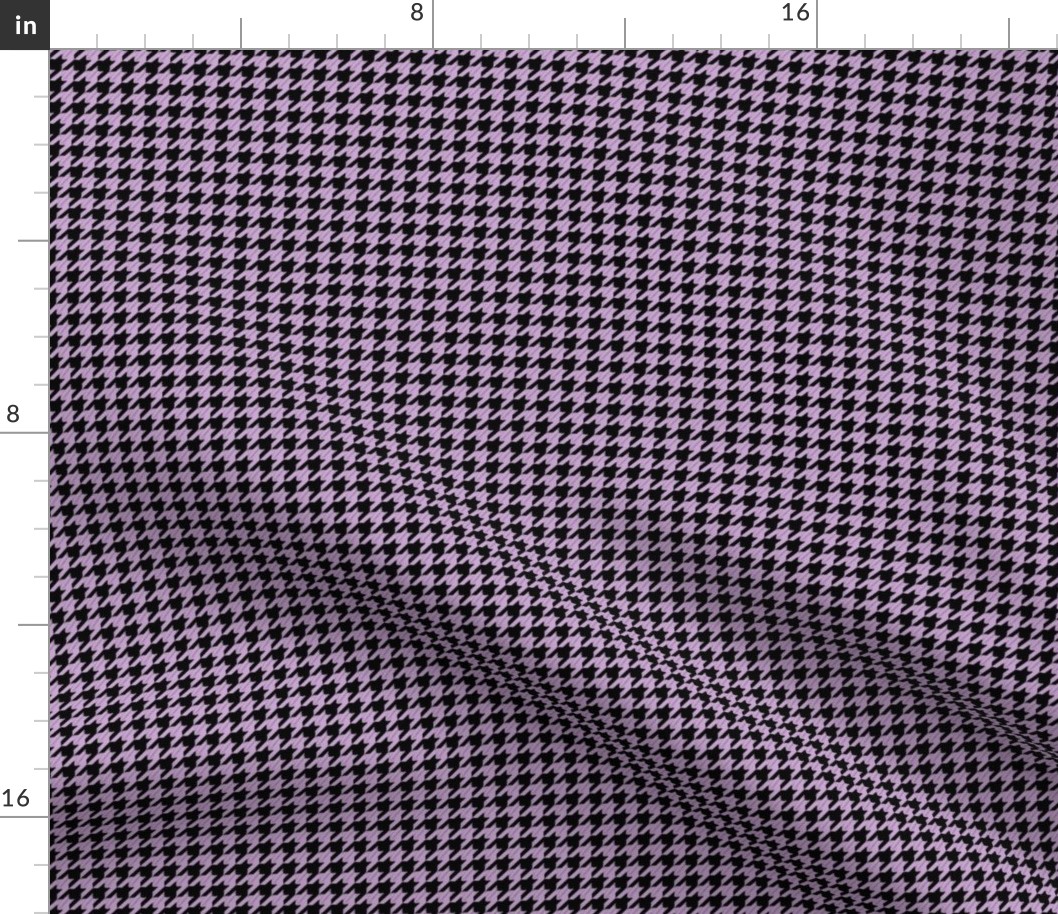 ( small ) houndstooth, black and lilac, check, halloween