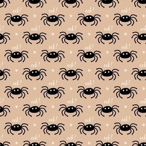 Spider, Halloween, black, eek! Boho pink 