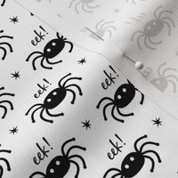 Spider, Halloween, black and white, eek!