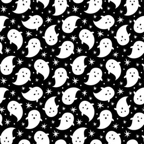 Ghost, Halloween ghosts, black and white 