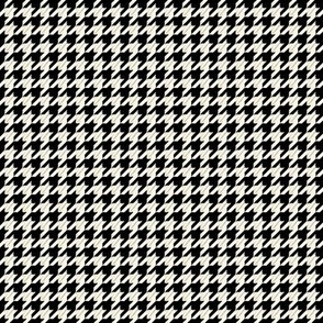 ( small ) houndstooth, black and ivory, check