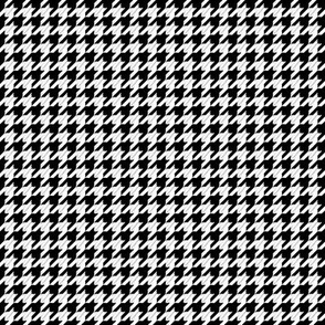 ( small ) houndstooth, black and white, check