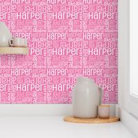 Personalised Name Fabric - Pink