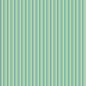 peacock and lime stripes small - playful cat coordinate - stripe wallpaper and fabric