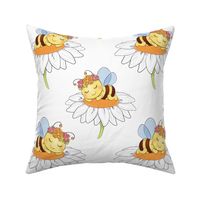 Bumble Bee Sunflower Floral Baby Girl Nursery 