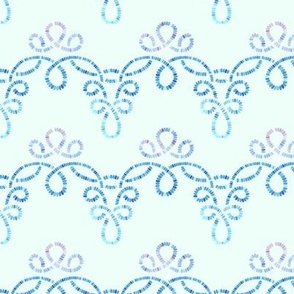 beaded loopy cord light blue small scale 6"