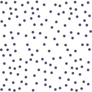 muted navy scattered dots