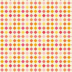 Spring Color Patch - Block Pattern in Warm Tones
