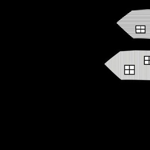 Neighbourhood Houses // White on Black