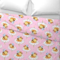 Bumble Bee Floral Pink Baby Girl Nursery 