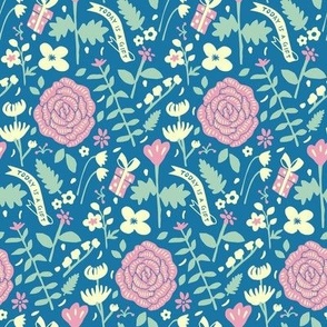 Today is a Gift_Floral_Boho_Blue_Small
