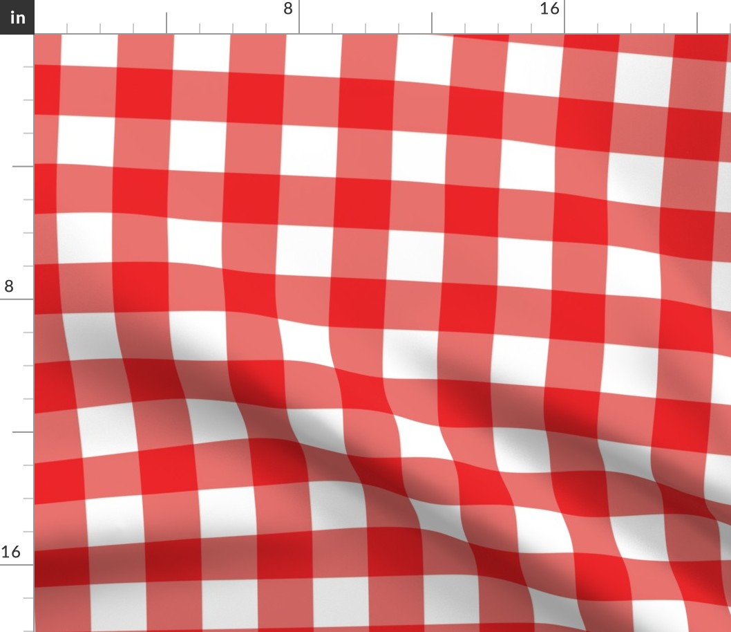 red summer gingham