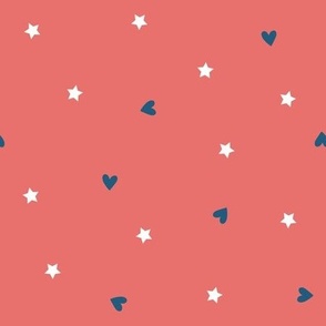 stars and hearts on punch